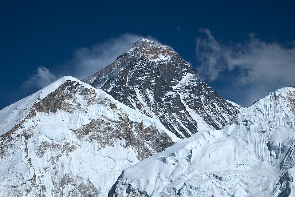Panorama masywu Mount Everestu w Himalajach